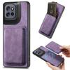 For Motorola Edge 50 Neo 5G Case Compatible with MagSafe Leather Back Cover with Detachable Card Holder