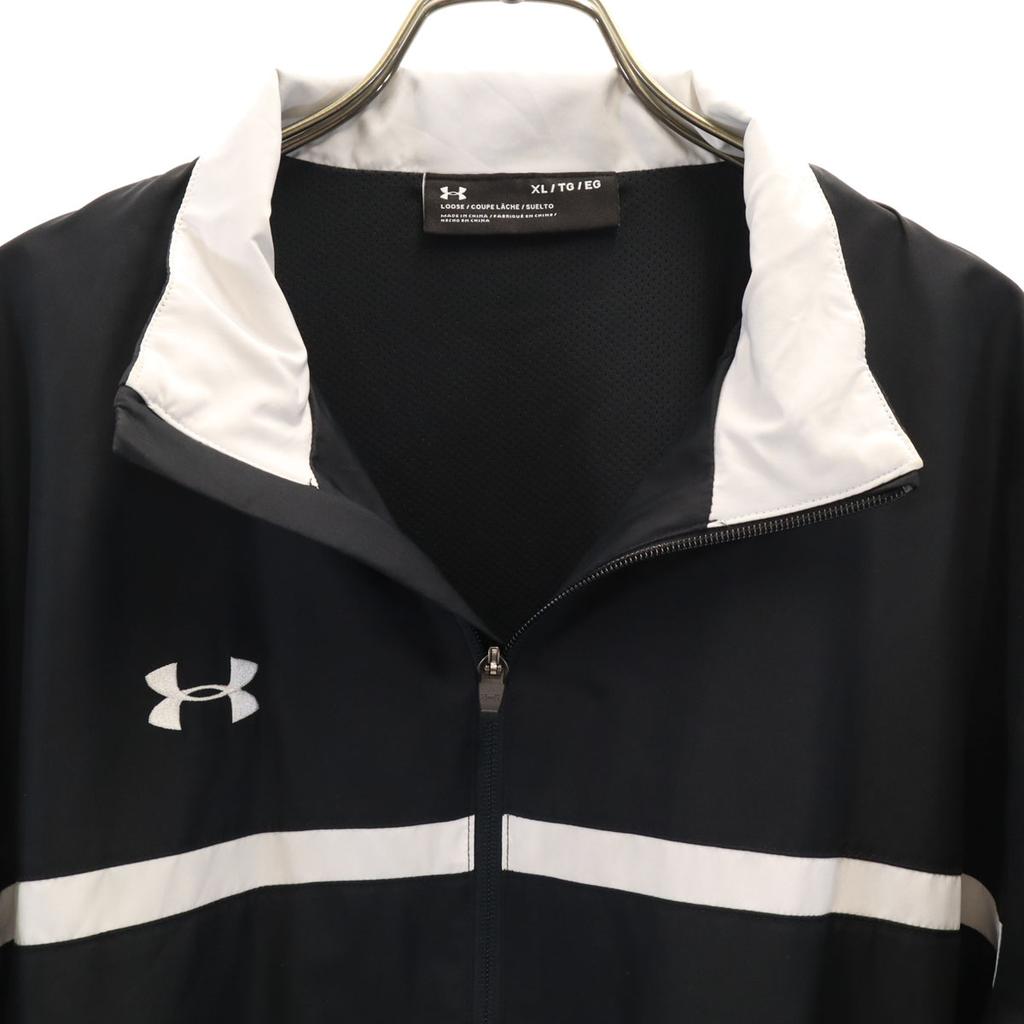 UNDER ARMOUR Windbreaker XL black Jacket mesh lining Men's Used