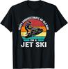 Never Underestimate an Old Man On a Jet Ski. Vintage Jet Ski Gift Unisex T-Shirt
