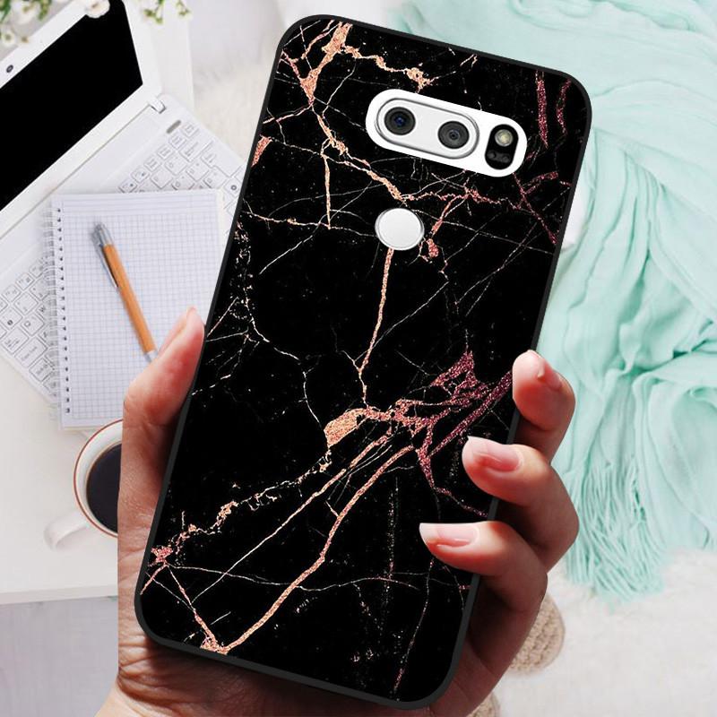 Para LG V30 V30+ Funda Gato Lindo Pintado Trasera para Teléfono Para LG V35 V30S Thinq Funda Silicona Suave Para LGV30 V30 Plus Fundas Coques