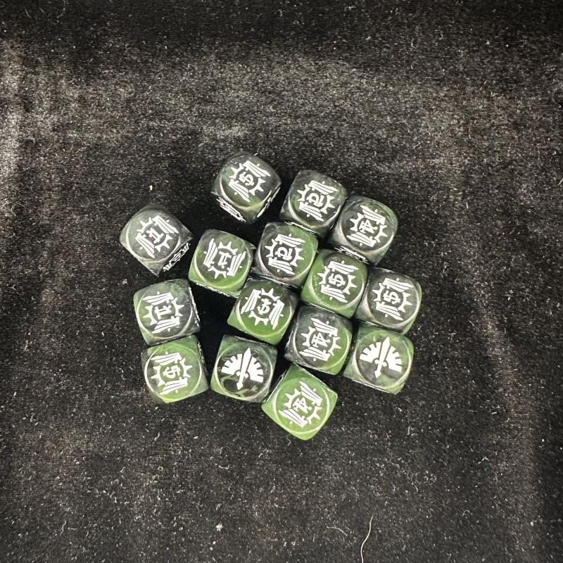 Dark Angel Warhammer Würfelspiel Zubehör Sammlerstück Spielzeug Eisenbox Multi-Legionen Stil 16mm