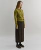 Aubeuawo Lip Pencil Skirt (Brown)