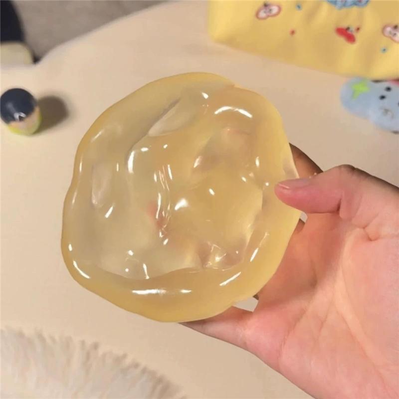 Candy Color Coconut Oil Maltose Squishy Toy Fidgets Toy Soft Simulated Transparent Slow-Rebound Decompression Squeeze Toy Gift