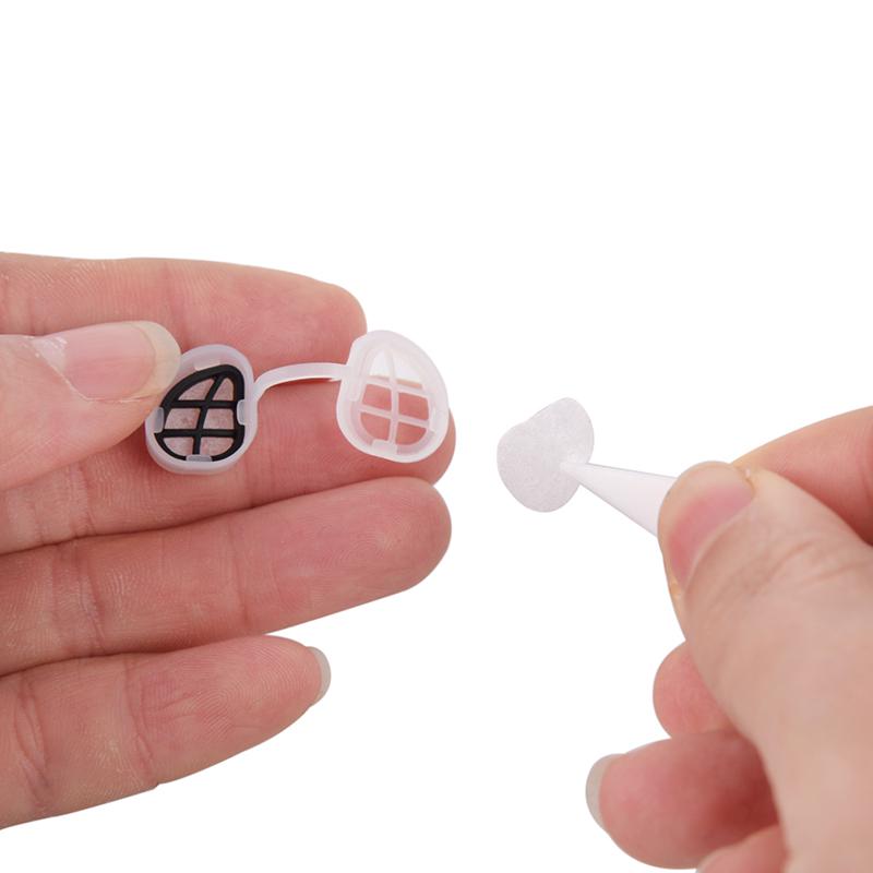 1Set Nasal Filter Frames+8 Pairs Filters Invisible Pollen Allergy Nose Filter PM2.5 Dust Breathable Nasal Filter Mouth Air Mask
