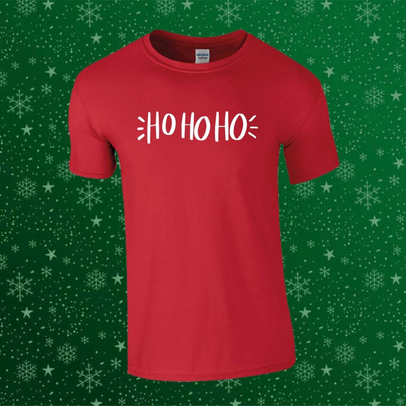 Ho Ho Ho Christmas Santa Funny Gift Unisex Kids/Adults Top T-shirt XL