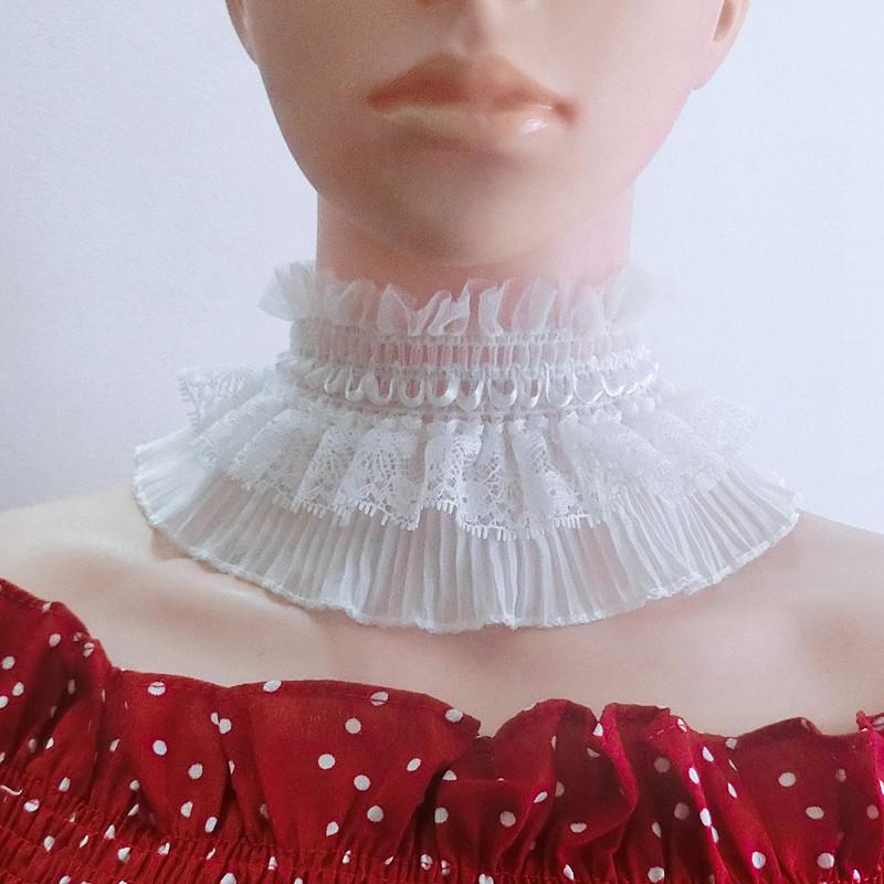 

Lace Neck Cover False Collar Woman Stand Fake Collar Necklace Lace Collar Detachable Shirt Decoration Ties Neckwear Accessories