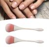 2PCS Nail Dust Brush ABS and Nylon Soft Multifunctional Nail Art Dust Powder Remover Brush