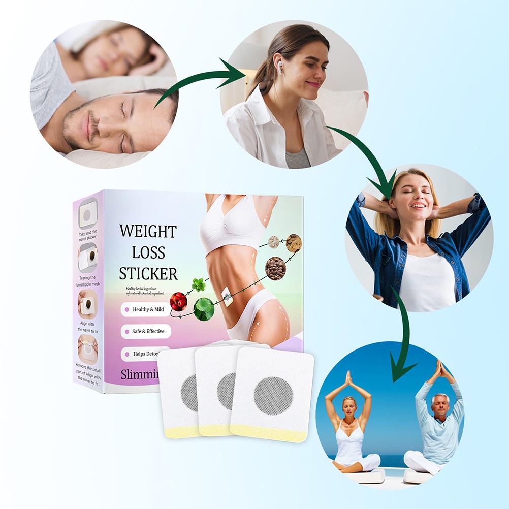 30 Pieces Slimming Detox Patch Belly Button Patch for Slimming Patch Belly Button Patch