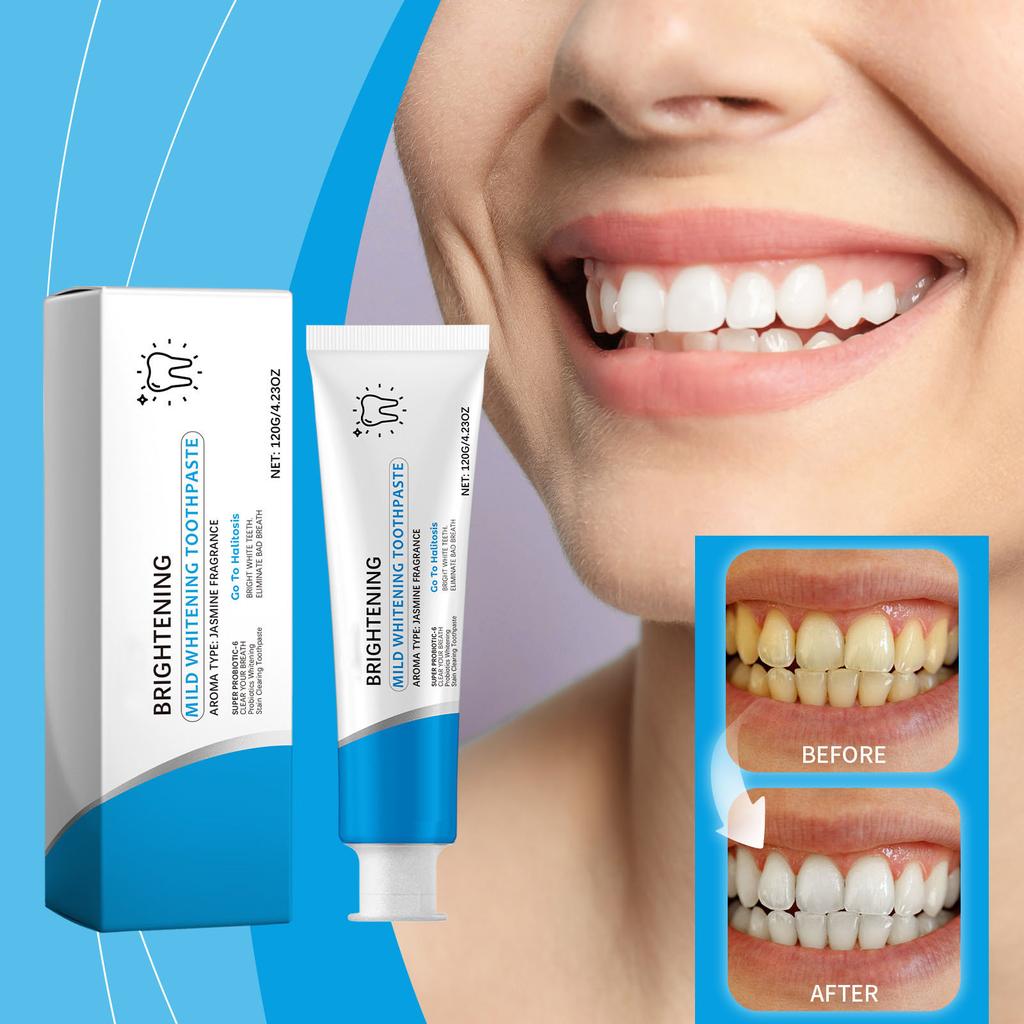 Probiotická bělící zubní pasta Hluboce čistí a chrání zuby Ústní péče Bělící zubní pasta na odstranění skvrn