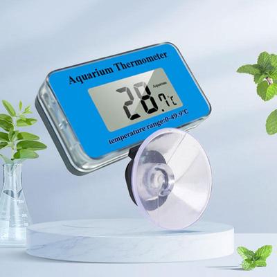 Problu Vantuzlu LCD Dijital Akvaryum Termometresi Balık Tankı Suyu Elektronik Termometre Ölçümü