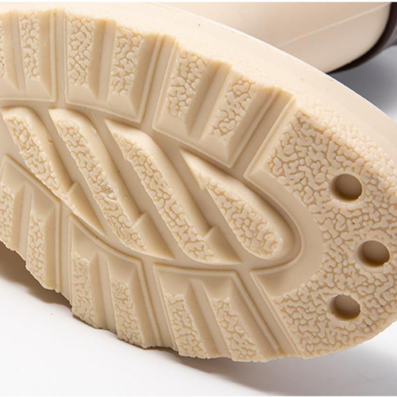 Damskie buty robocze kuchenne do połowy łydki na zimę do noszenia na zewnątrz ze ściągaczem w cholewce damskie buty przeciwdeszczowe