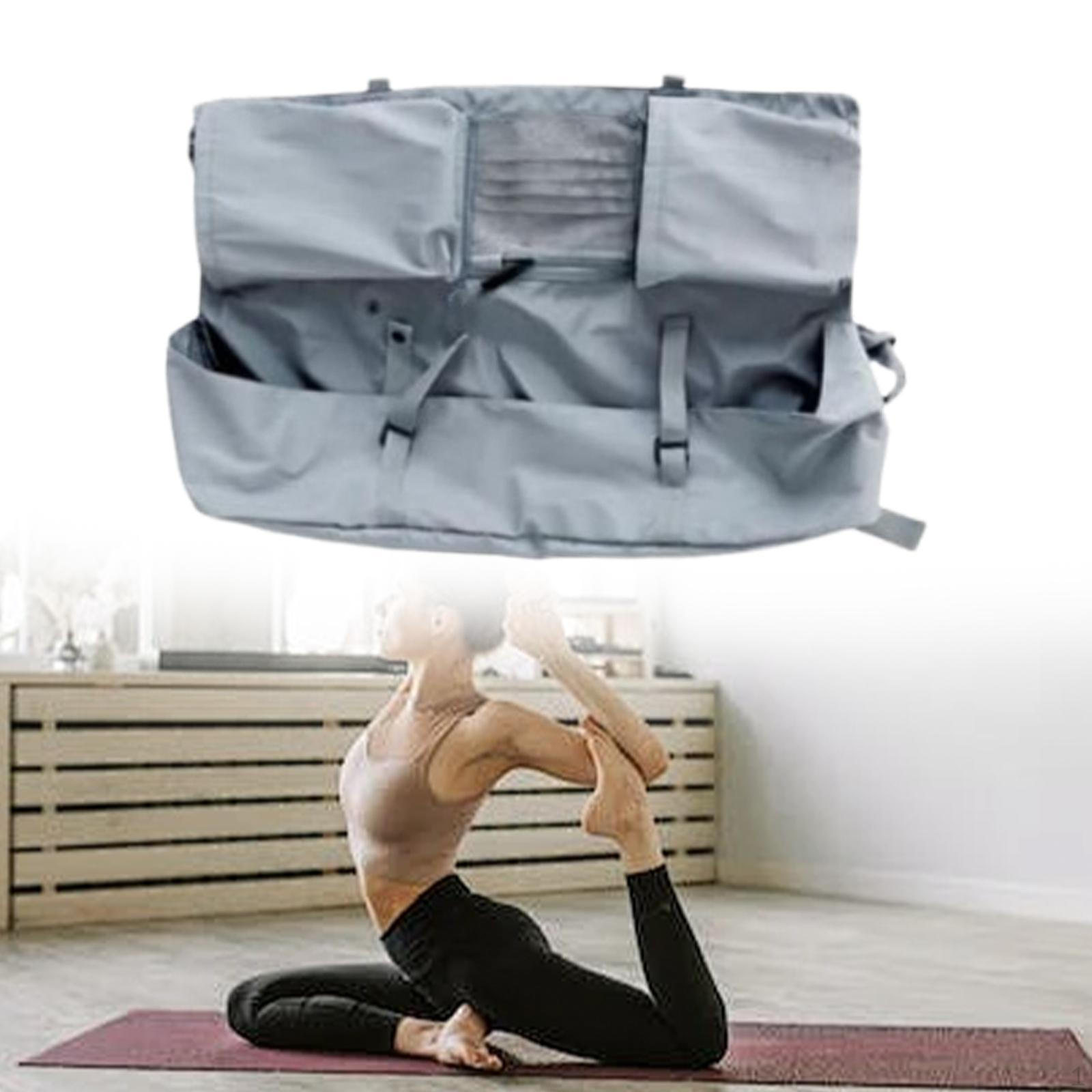 

Сумка для коврика для йоги через плечо, многофункциональная, простая, портативная, для хранения вещей серый