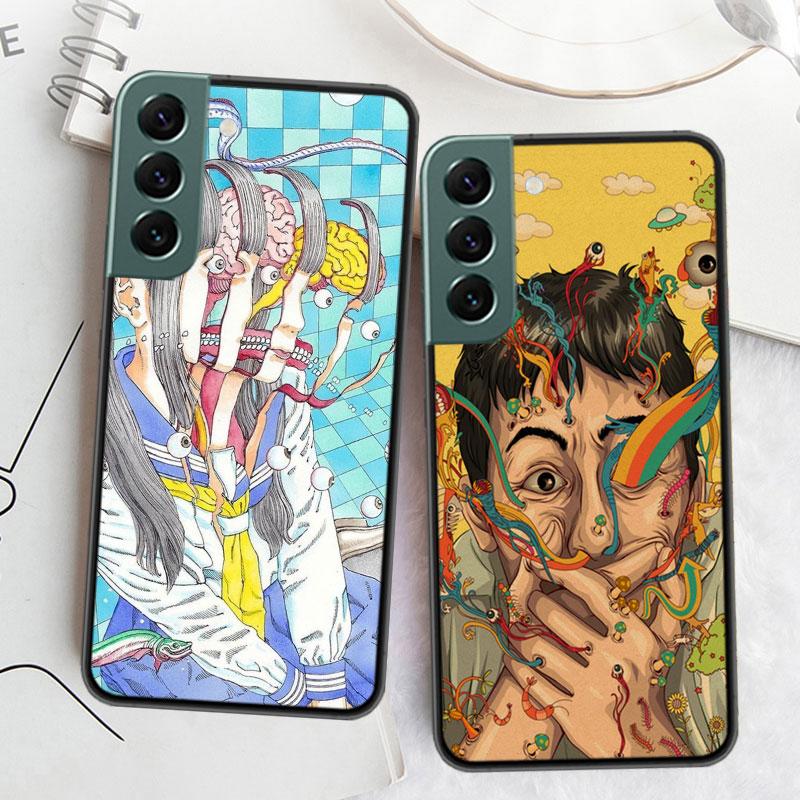 New Shintaro Horror Cartoon Kago Phone Case For Samsung A15 A25 A35 A55 Galaxy A70S A50S A30S A30 A40 A71 A51 A41 A31 A21 A11 A0