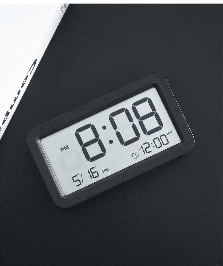 Compact Digital Alarm Clock: Multifunctional Mini Electronic Clock for Bedside or Desk, Ideal for Students (Model Q118)
