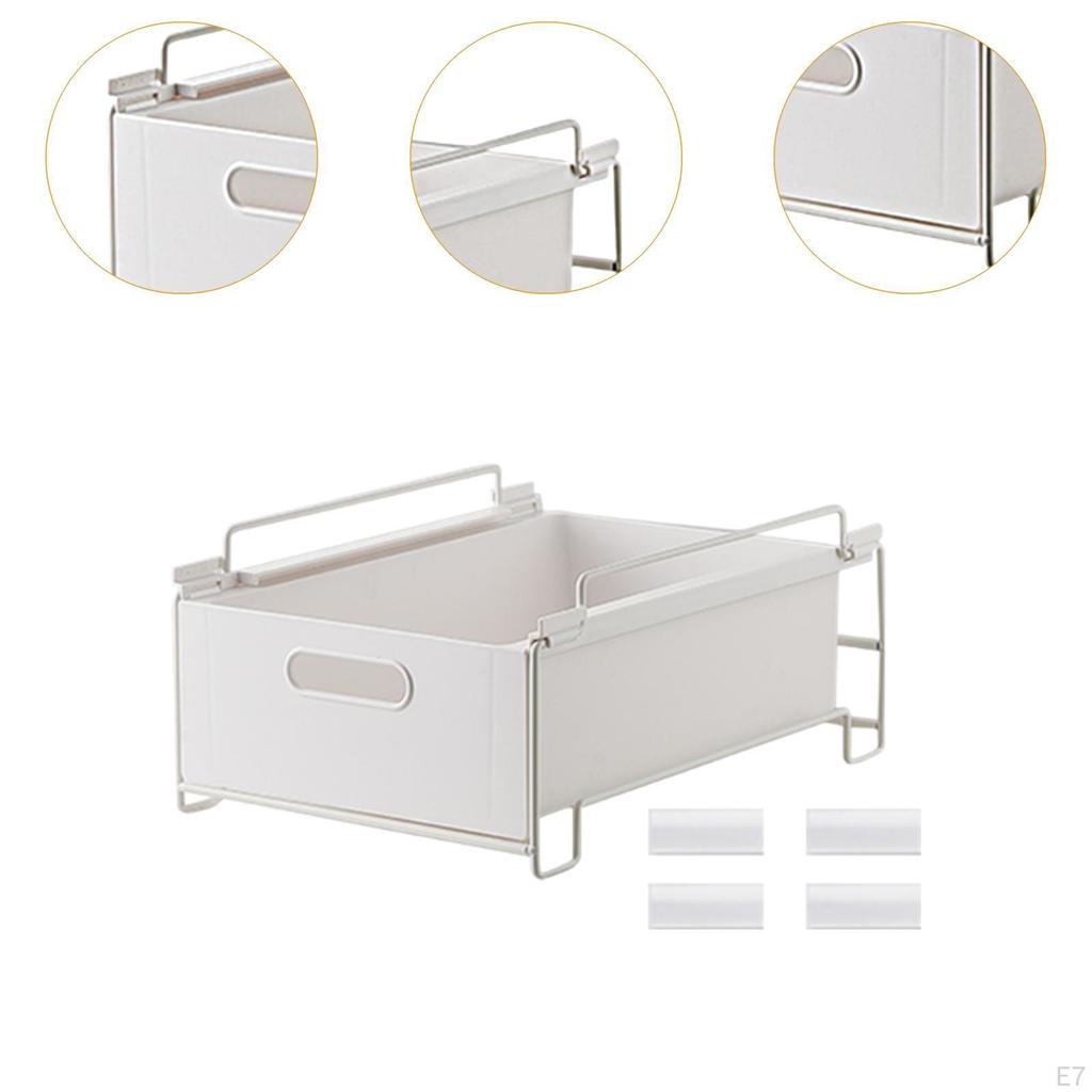 Organizer with Sliding Drawer for Kitchen And Bathroom
