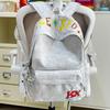 Schoolbag Women's American High Street Large Capacity Alphabet Embroidered Backpack 1011 New College Student Lightweight Shoulder Computer Bag