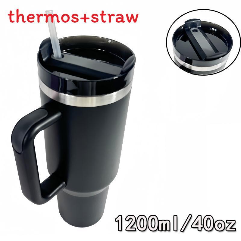 

Outdoor Stainless Steel Insulated Bottle With Handle For Travel And Sports чёрный