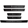 Car Threshold Protection Sticker Scratch Resistant Carbon Fiber Protection Sticker For Renault Megane 3 2 4 Clio4 5 Captur QM6 S333