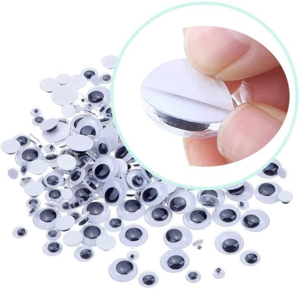 Handmade Self-Adhesive Wiggle Eyes Self-adhesive Moving Eyes Plush Toys Eyes Plush Toys Eyes