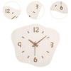 Wall Clock Wall Decor Art Crafts Fashion Silent Interior Irregular Clock Hanging Ornament for Kitchen Study Room Apartment