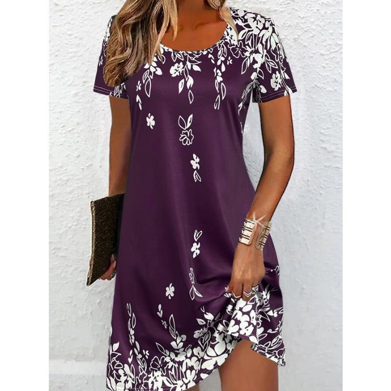 Spring and summer women's casual dress, vacation home dress