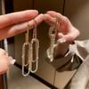 S925 Silver Needle Diamond-Studded Long Earrings - 2024 Trendy French Internet Celebrity Style