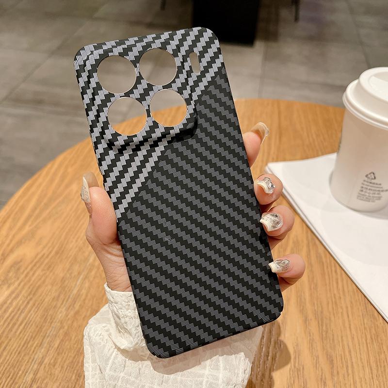 For Xiaomi 15 Pro 15 Ultra 14T Case Hard Kevlar Carbon Fiber Pattern Cover Case For Xiaomi 15 13T 14 14T Pro Bumper