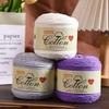 75g Medium Cotton Yarn Cake for Baby Sweater & Crochet Hat - Skin-friendly, Hand-knitted