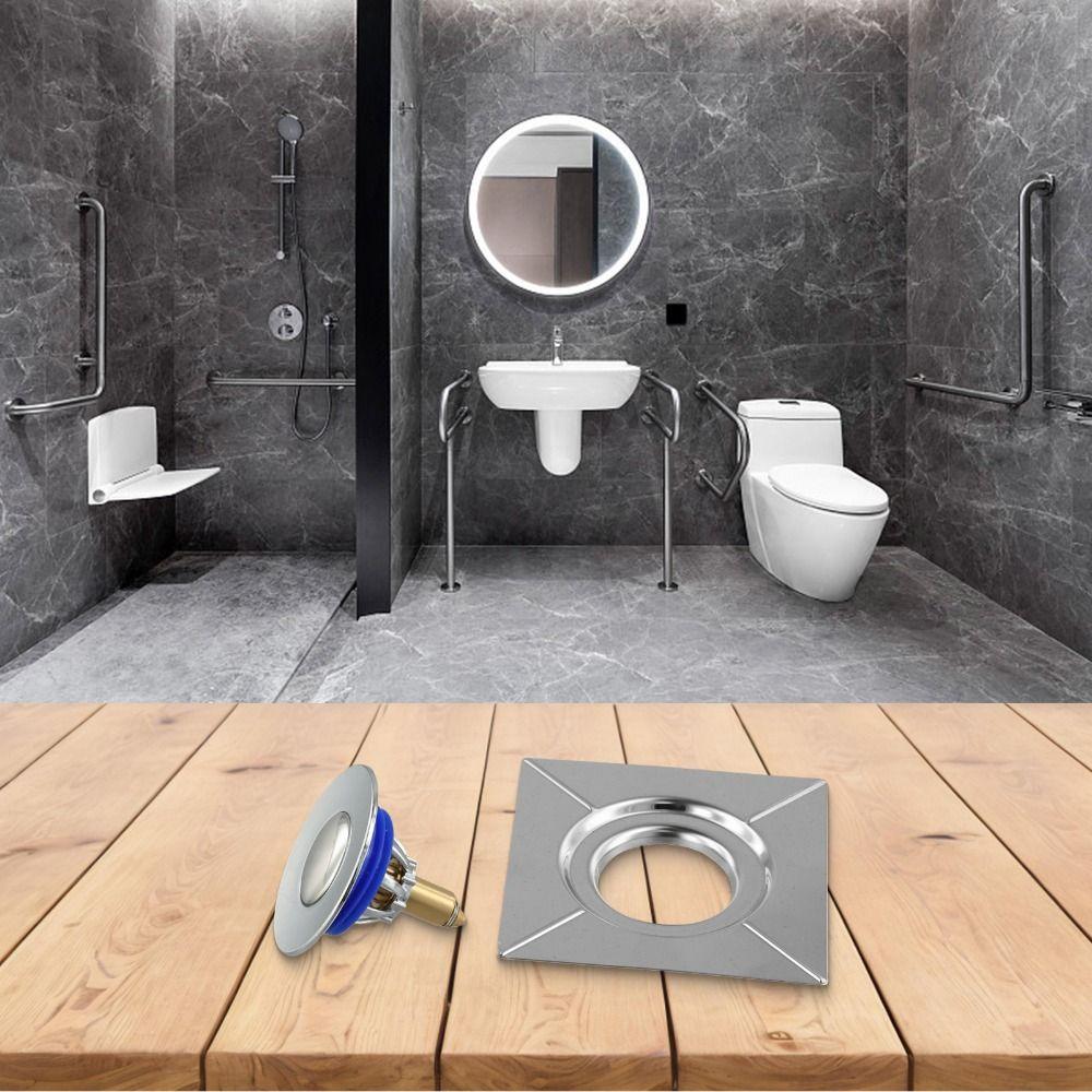 2Pcs Anti-clogging Pedal Type Shower Floor Drain Fast Drainage Strainer Bathroom Renovation