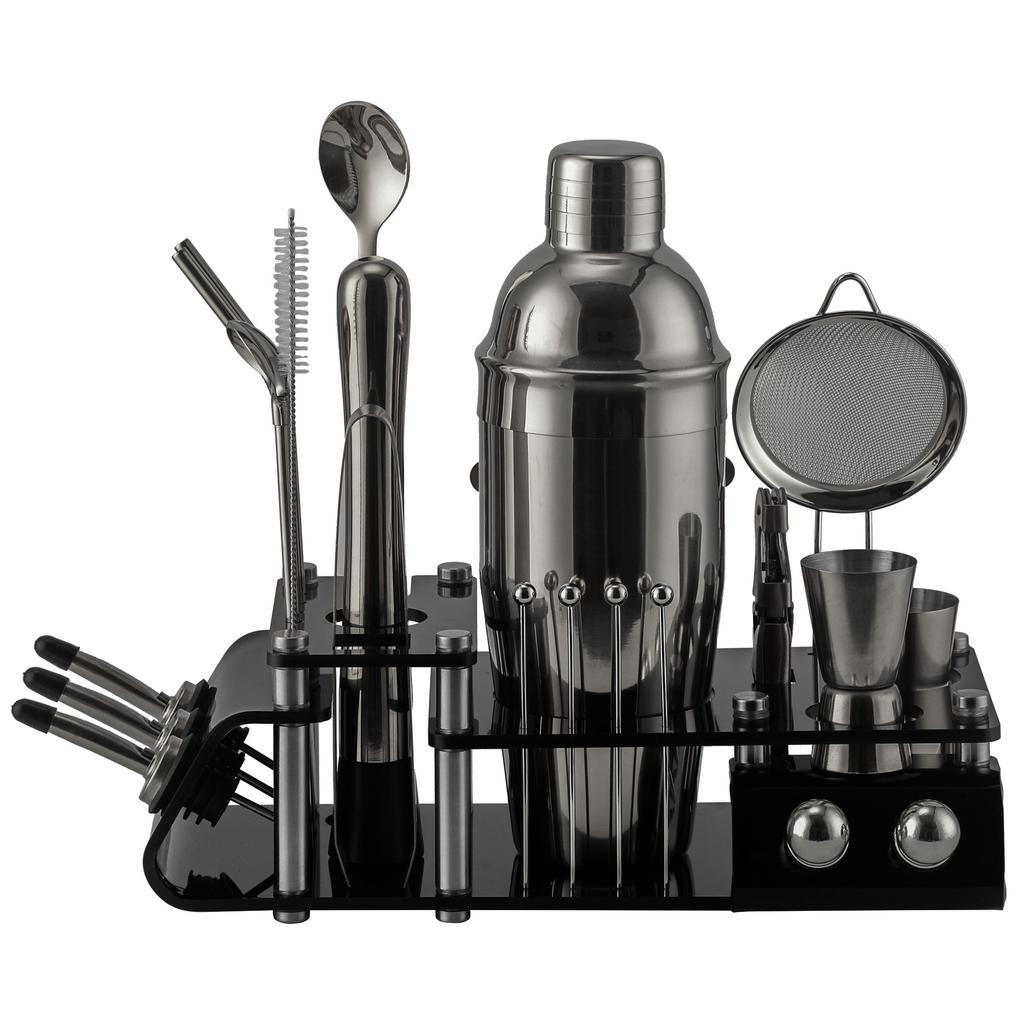 Cruiser Bartender 24-teiliges Set, Shakerglas, Mischglas, Cocktail-Barwerkzeuge, Weinset, Barkeeper-Set