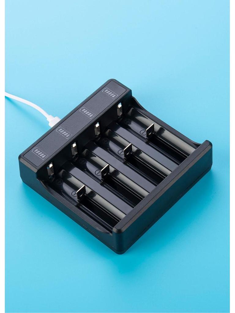 Smart Fast Charger for 18650 & 21700 Lithium Batteries with Multi-Slot and Indicator Light
