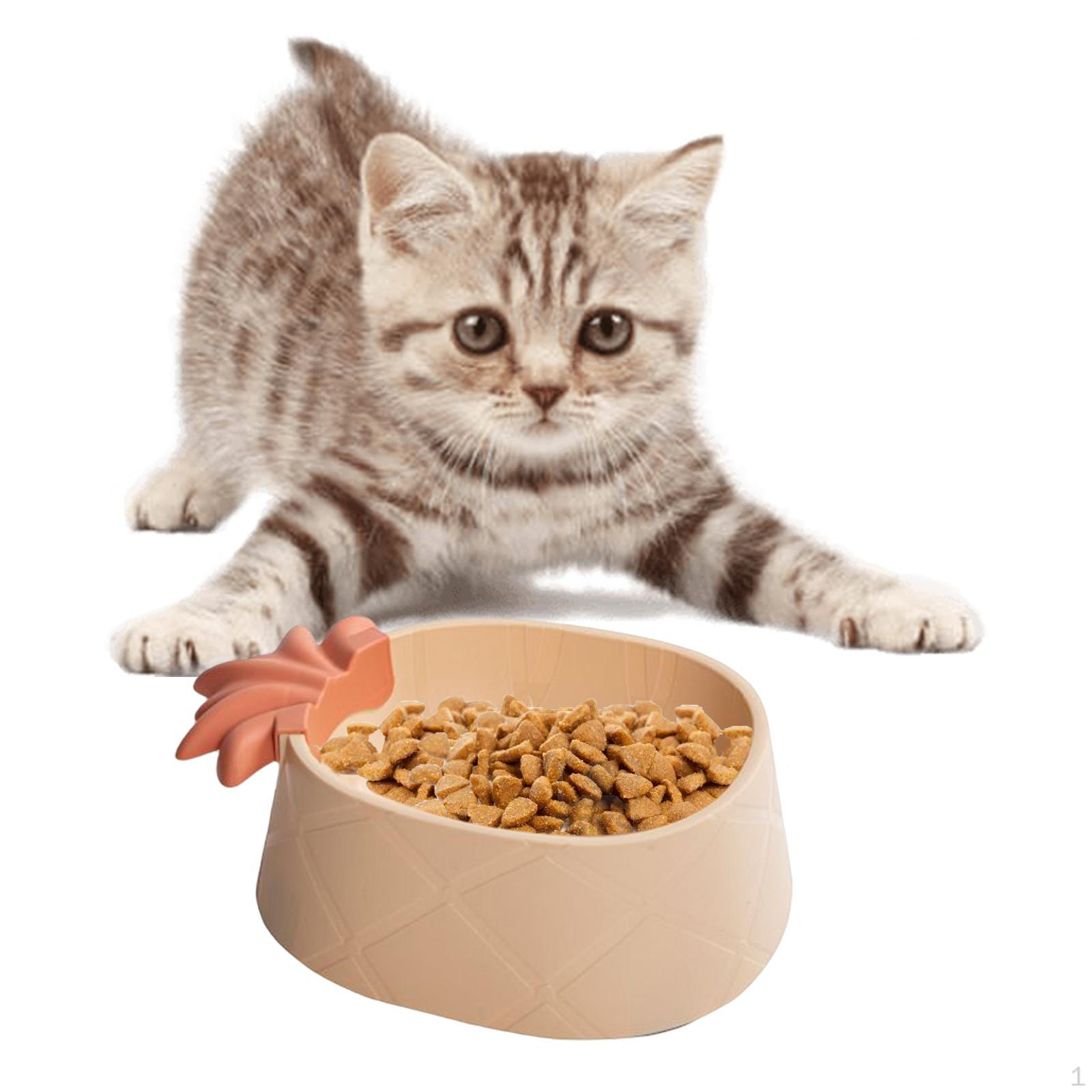 

Cat Bowl Feeder Multifunctional Lightweight Practical Durable Storage Container Feeding Food оранжевый