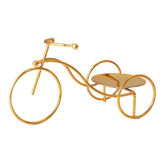 Fresh Color Candle Holder Creative Bicycle Holder, Iron Art Compact Candlestick, Aromatherapy Scented Stick Display for Bathroom Sink Bedroom Bedside