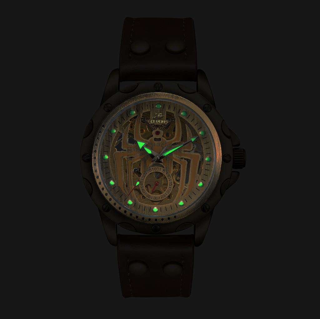 Módní pánské hodinky s dutým ciferníkem, luminiscenční, tourbillon, plně automatický mechanický strojek, mechanické hodinky, reloj automático