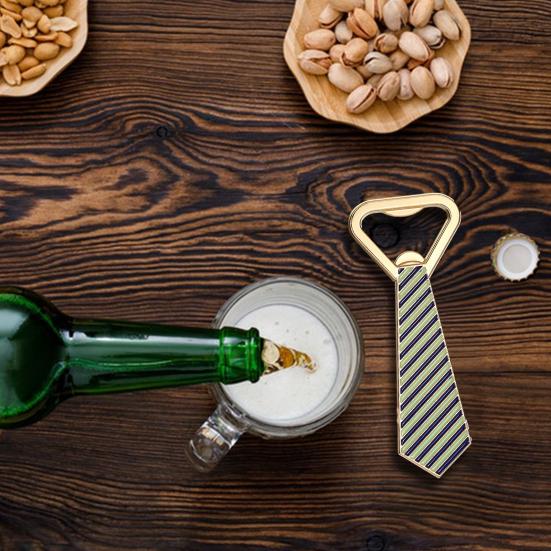 Tie Shape Bottle Opener Alloy Beer Wine Cap Opener & Fridge Magnet Decorative Opener Wine Novelty Bar Accessories