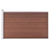 WPC Garden Fence 175 X 105 Cm Brown