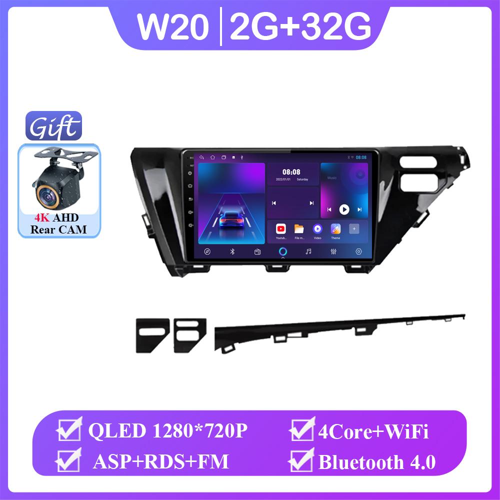 

Android Car для Toyota Camry 8 XV 70 2017 - 2020 Автомобильный блок мультимедиа Carplay Android Auto 4G 2din GPS-плеер Радио Беспроводной BT