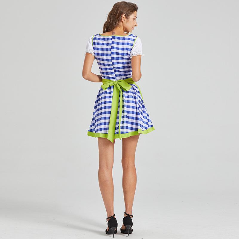 2025 Euro-American Beer Fest Women's Lace Maid Dress Set, Color Block, Plus Size Skirt