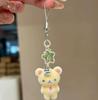 Kawaii Rilakkuma Easy Bear Keychains Lazybear Doll Bag Clothing Puller Phone Rope Keyrings Accessories Pendants Couple Gifts