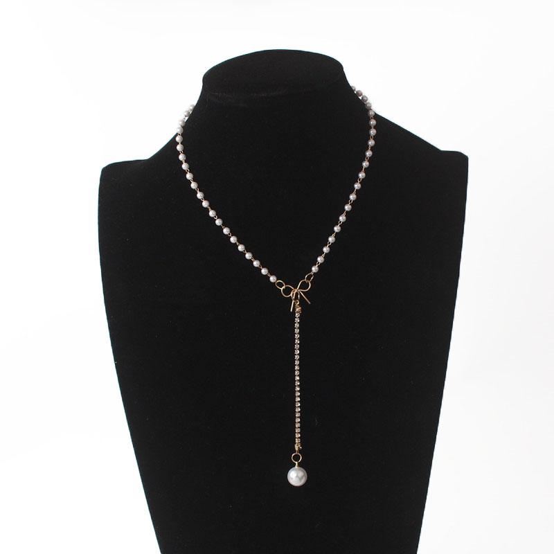 Imitation Pearl Choker Fairy Women Necklaces Korean Pearl Pendants Collar Trend Neck Jewelry Party Neck Decoration