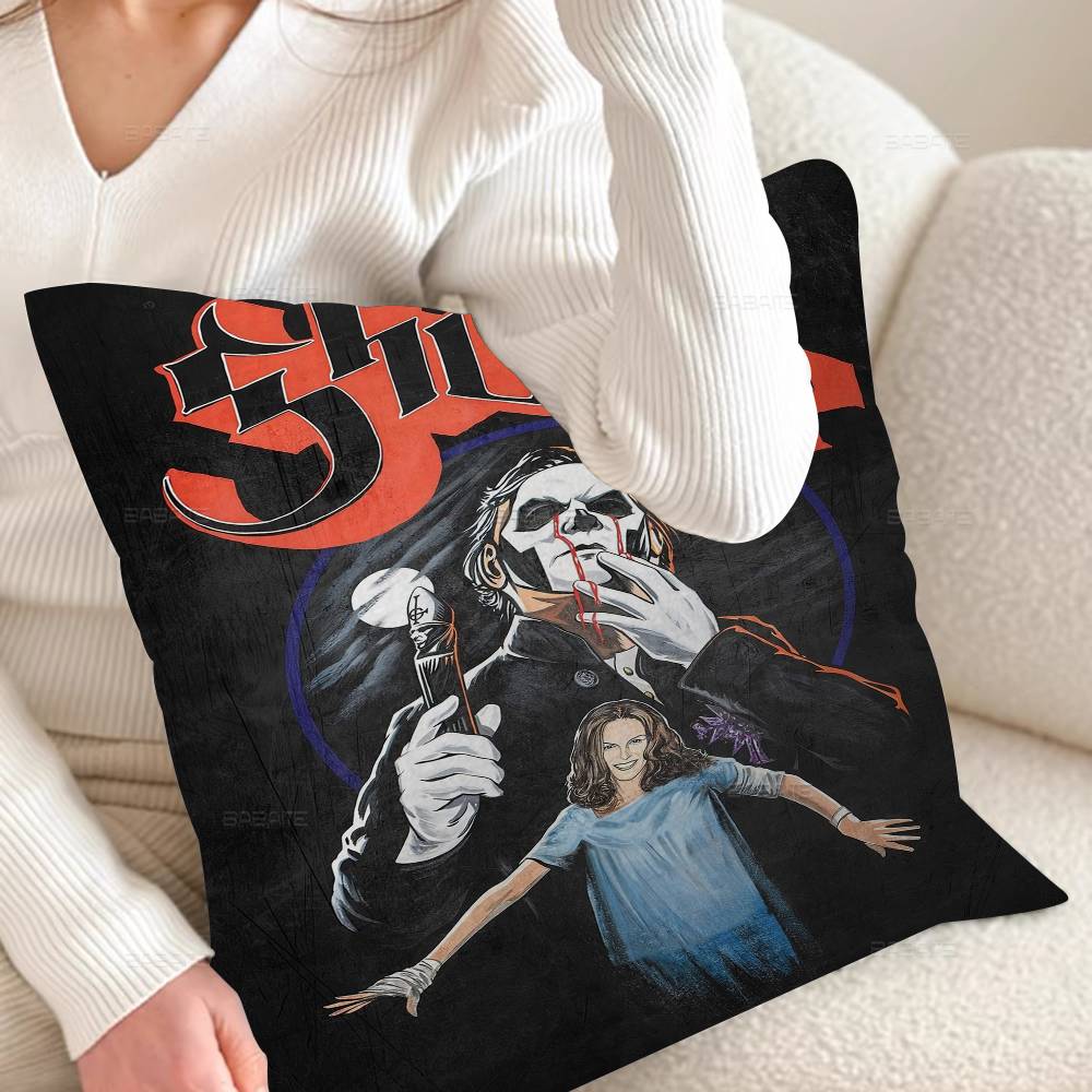 Classic Ghost Band Pillow Cover For Bedroom Room And Living Room Sofa Decorative Cushion Cover