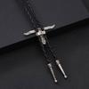 Elegante Bolo-Krawatte mit Stier-Anhänger Stier-Krawatte Western-Halskette Bolo-Krawatte Western-Cowboy-Kostüm