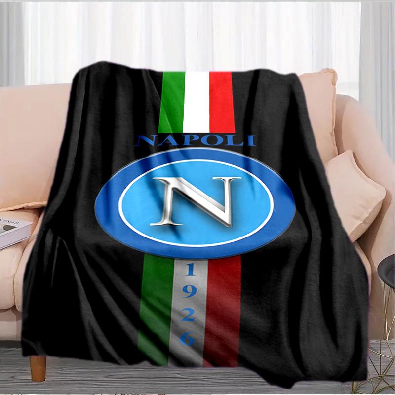 Napoli Blue Energy Symbol Blanket Suitable for Sofas, Beds, Offices, And Camping - Perfect Gift for Halloween Christmas