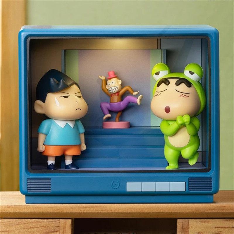 Genuine 52toys Crayon Shin-Chan Retro Tv Series Blind Box Trendy Figure Decoration Model Toy Cute Birthday Gifts