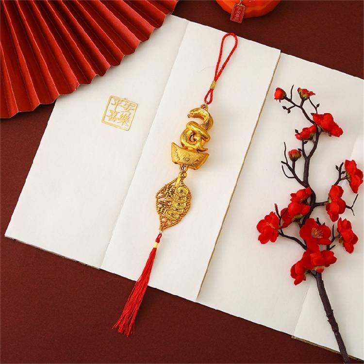 2025 Years of The Snake Pendant Snake Lucky Charm Decorative for Chinese New Years Prosperitys and Elegant Decoration