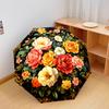 1 Stück Automatischer Faltregenschirm - Buntes Blumenmuster, Tragbares & Faltbares Design mit 8 Speichen, Weihnachts-Geburtstagsgeschenke