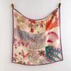 New Cross-border 110 * Bohemian Retro Printed Silk Cotton Square Scarf With Summer Vacation Style Forest Trendy Shawl