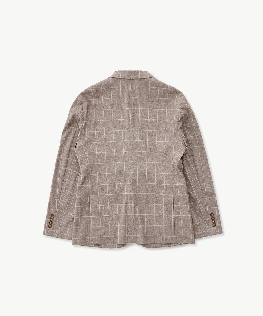 Stco [Summer] Ice Touch Power Stretch Jacket_Beige Check (Slim Fit)_Sejub06Scd