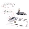 Conjunto de Ponte Tremolo de Metal para Acessórios de Reposição de Guitarra Mustang Jazzmaster