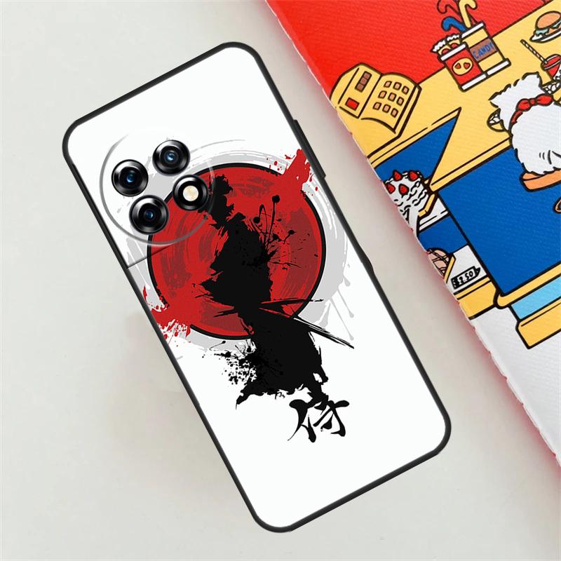 Japanese Bushido Samurai Case For OnePlus 12R 12 11 10 9 Pro 10R 9R 8T 10T Nord 3 2 CE 4 Lite N10 N20 N30 Back Cover